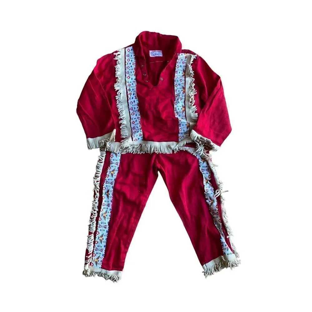 plainsman blue vintage Jean Corp children’s Native American costume